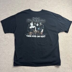 Big Dogs Dog Dynasty Parody T-Shirt Mens 3XL Black Cotton These Dogs Can Hunt 13